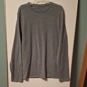 Apt. 9 Men's Heather Gray Long Sleeve Tee